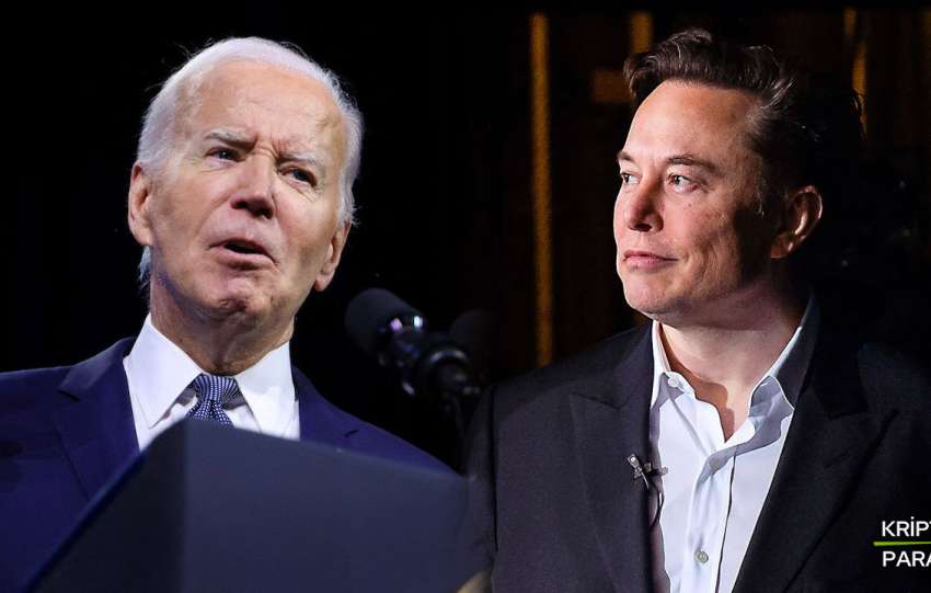 Biden çekildi Musk kripto bitcoin